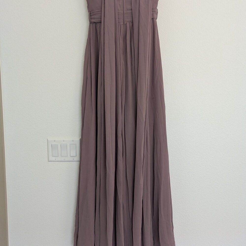 Birdy Grey Grace Convertible DARK MAUVE Bridesmaids Dress XS - Picture 9 of 14